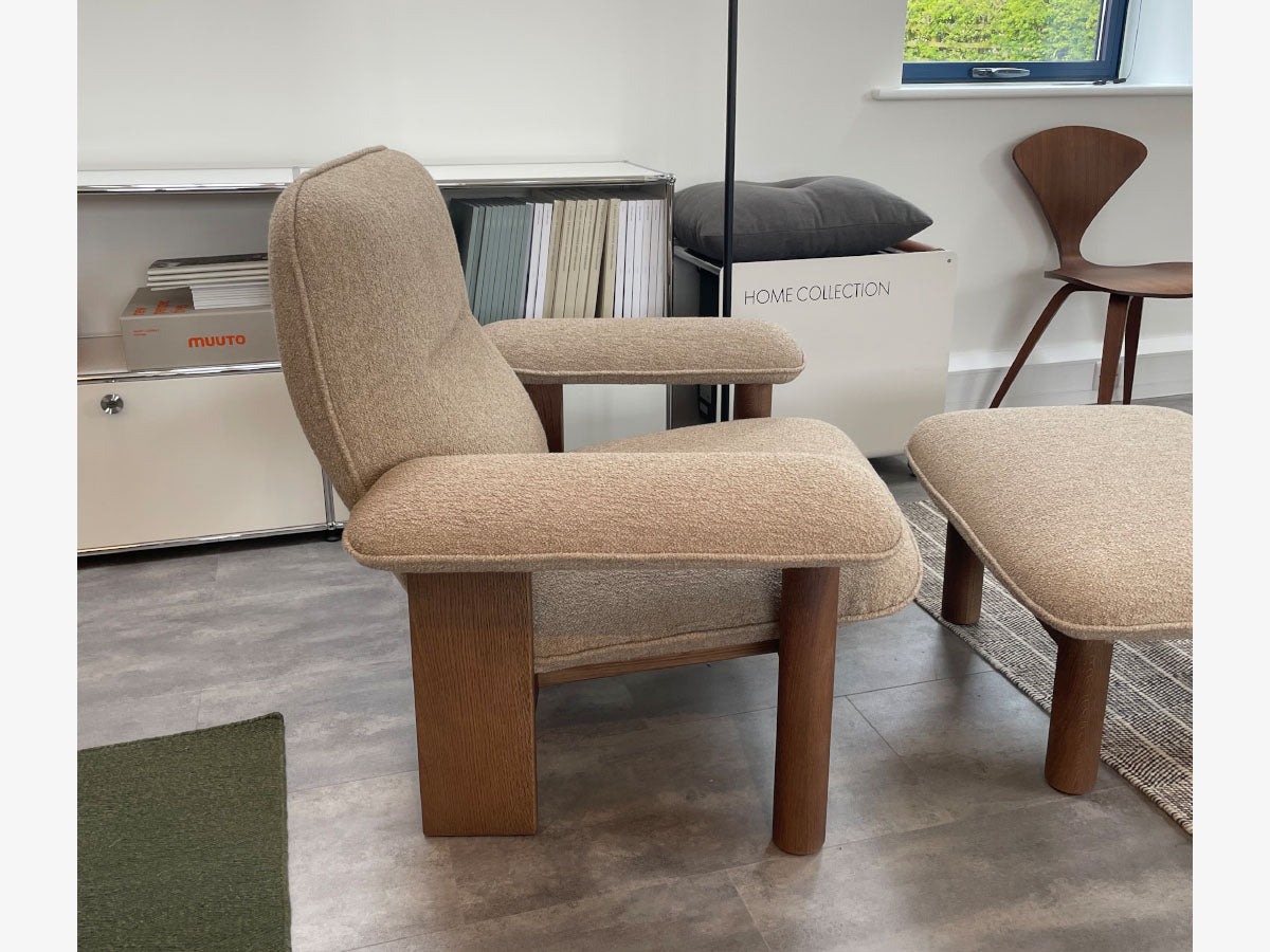 Audo Copenhagen Brasilia Lounge Chair &amp; Ottoman SALE EX-DISPLAY