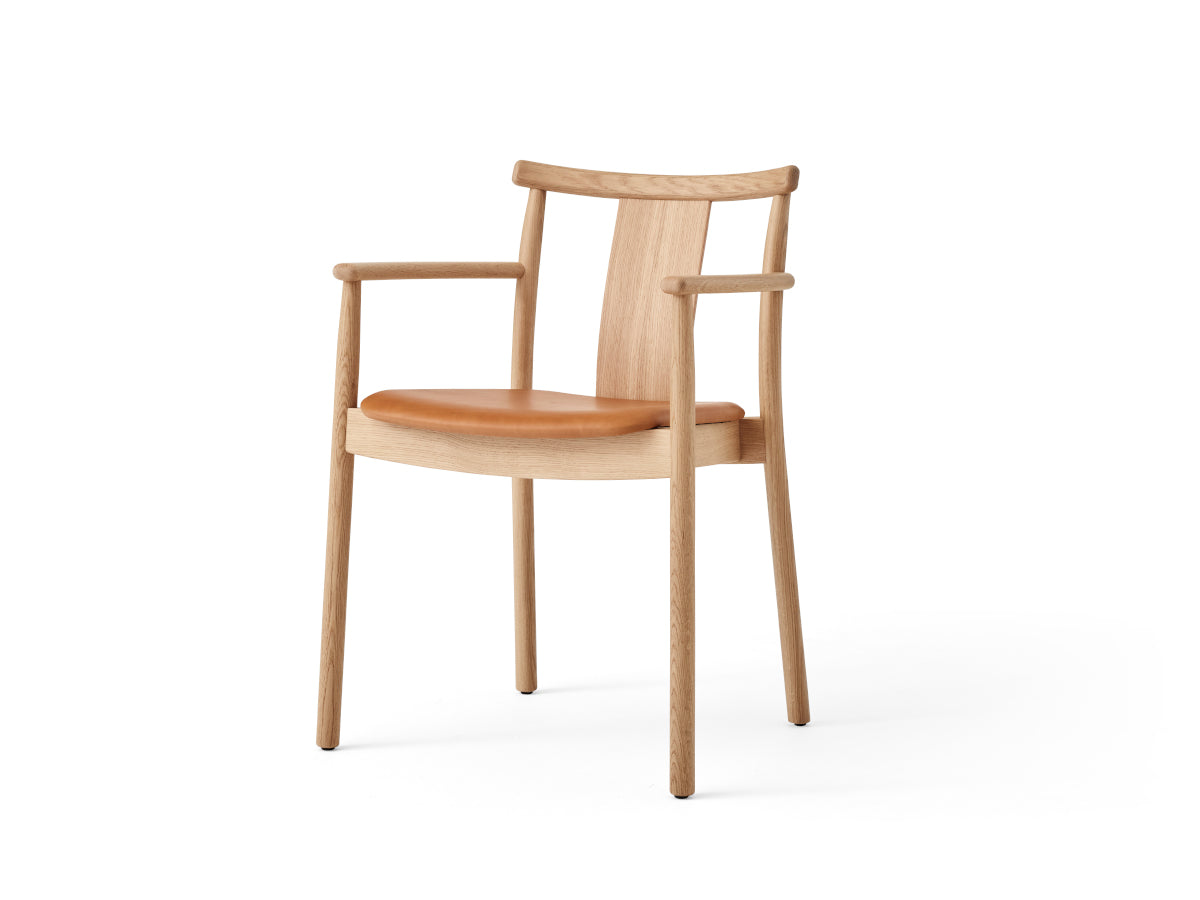 Audo Copenhagen Merkur Dining Chair with Arms - Upholstered Seat
