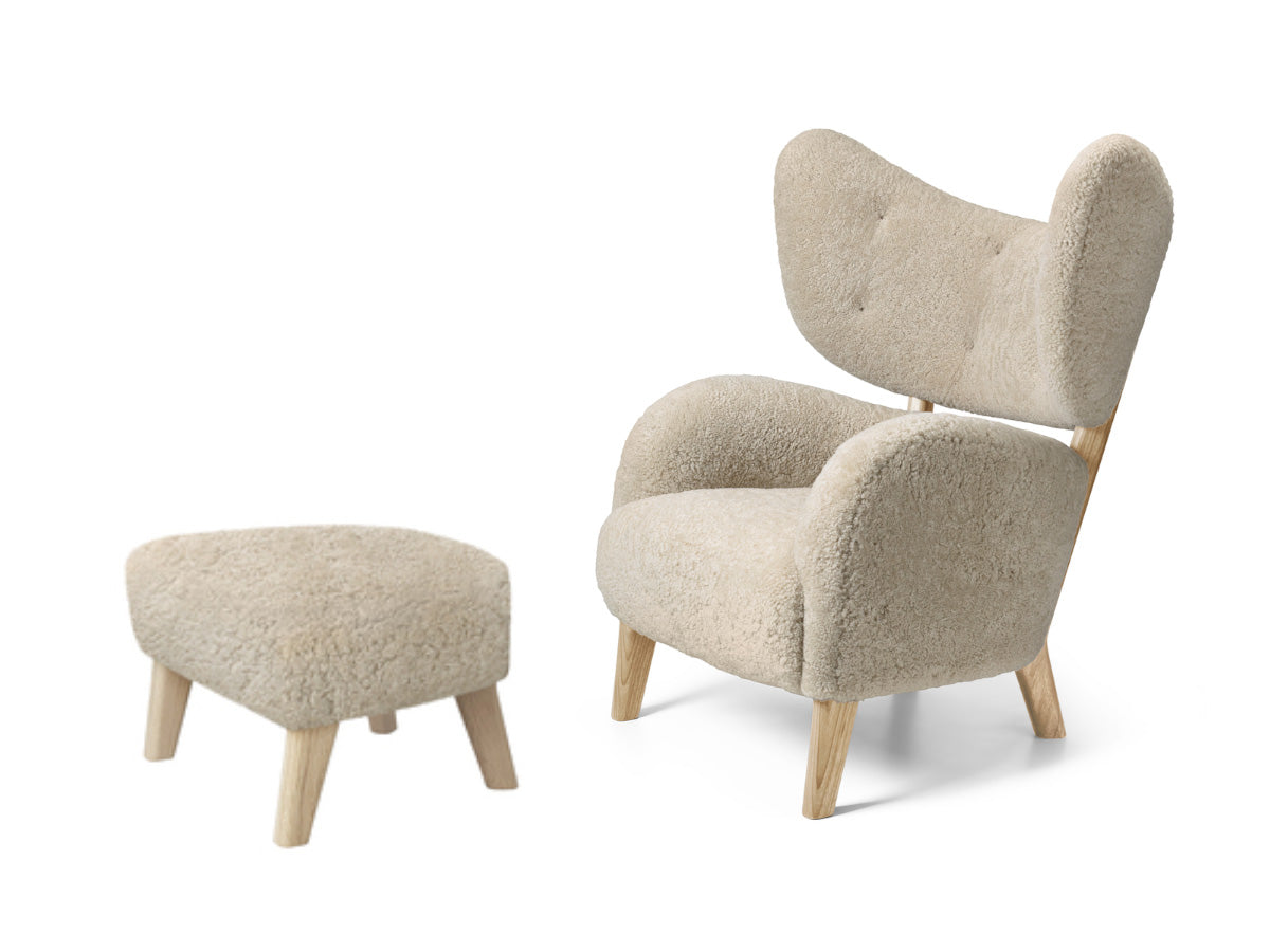 Audo Copenhagen My Own Lounge Chair &amp; Ottoman - Sheepskin