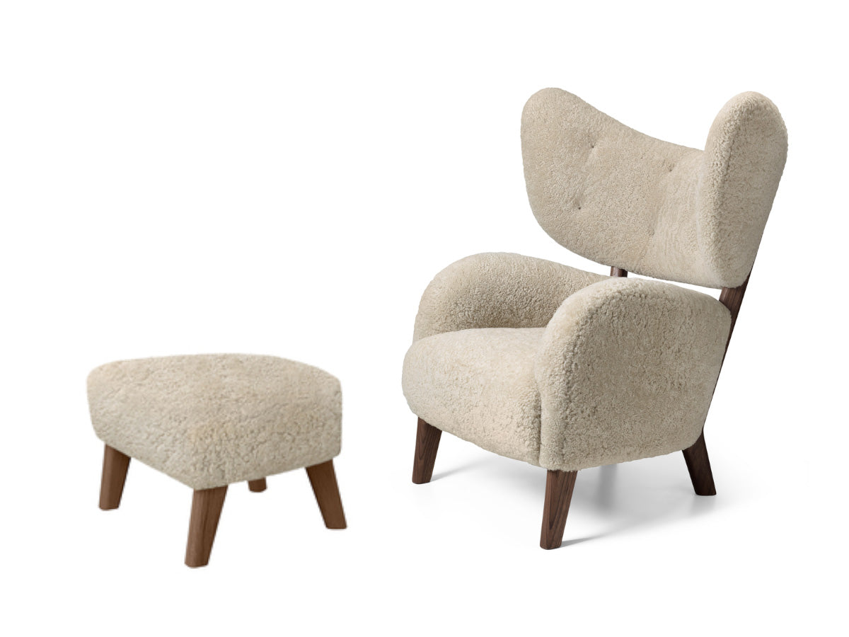 Audo Copenhagen My Own Lounge Chair &amp; Ottoman - Sheepskin