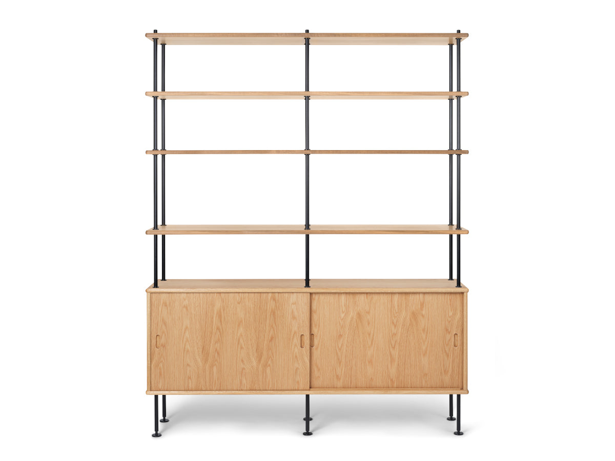 Carl Hansen BM0253 Shelving System 1 | Oak Oil, Black Frame