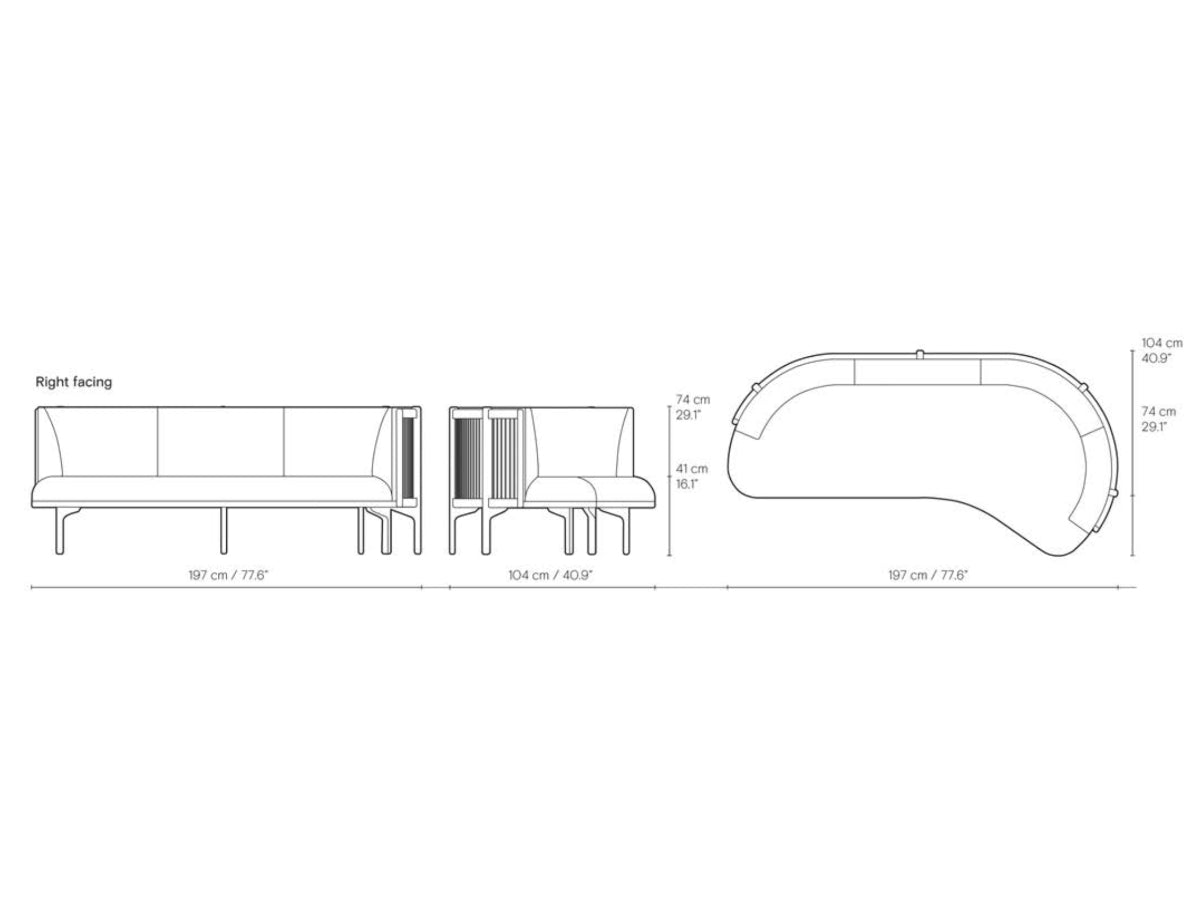 Carl Hansen RF1903 Sideways Sofa