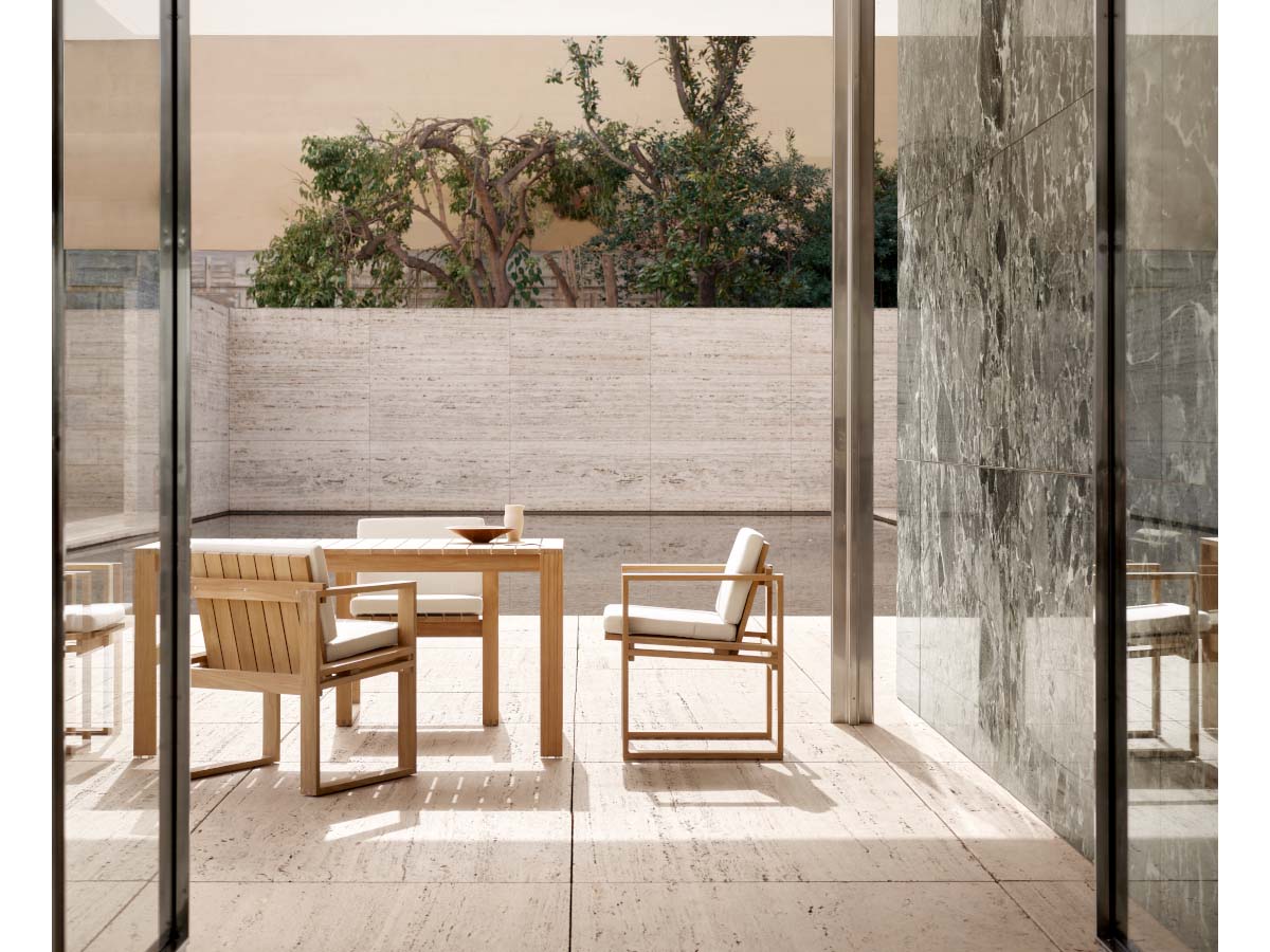 Carl Hansen BK10 Outdoor Dining Chair Untreated