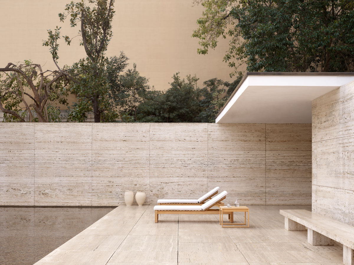Carl Hansen BK14 Outdoor Sun Lounger Untreated