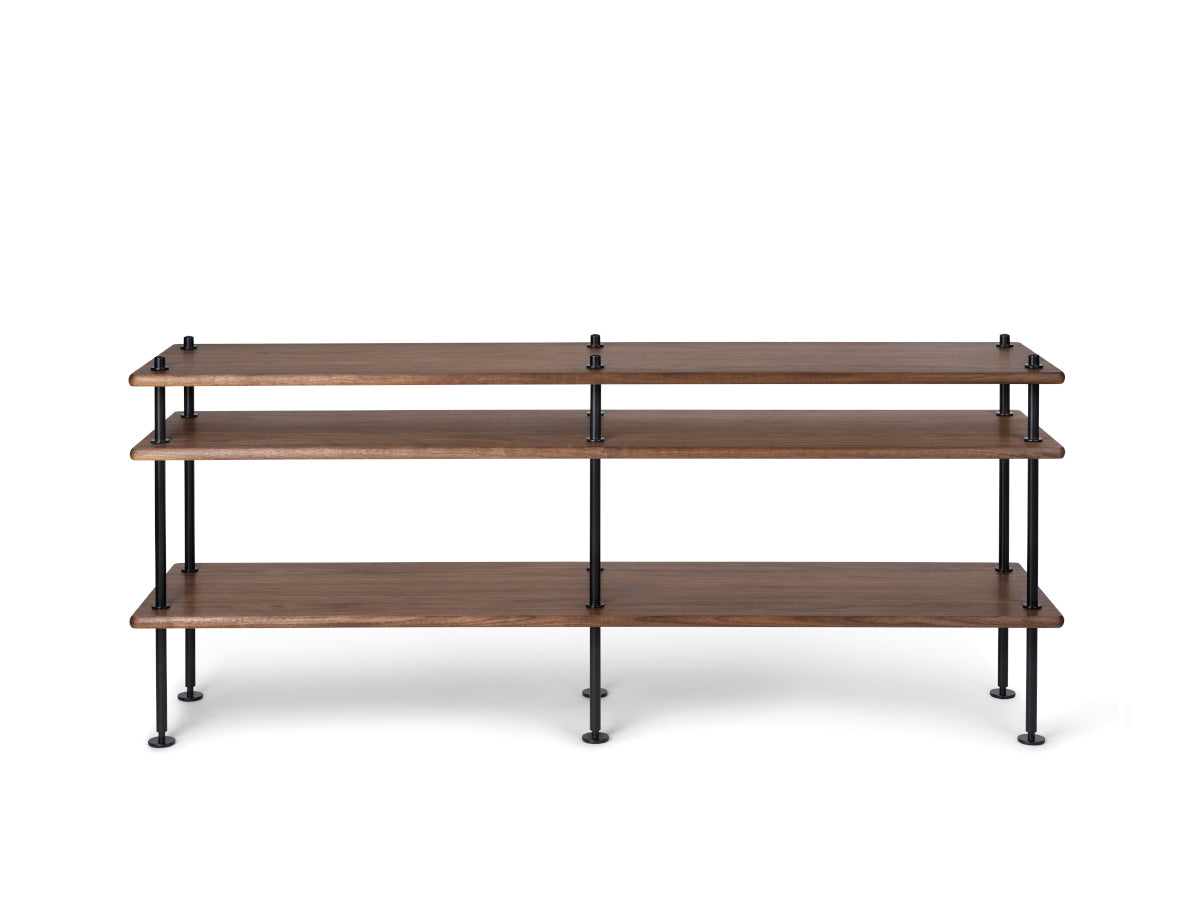 Carl Hansen BM0253 Shelving System 4 | Walnut Oiled, Black Frame