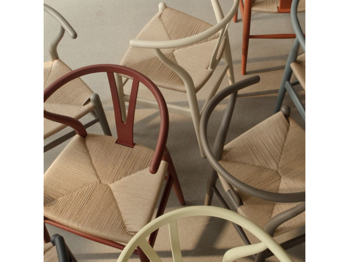 Carl Hansen CH24 Wishbone Chair - Soft Ilse Crawford | Natural Papercord - Lifestyle - Lots of CH24 Chairs