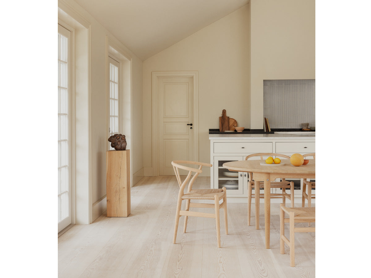 Carl Hansen CH24 Wishbone Chair - Wood Lifestyle in Traditional Kitchen