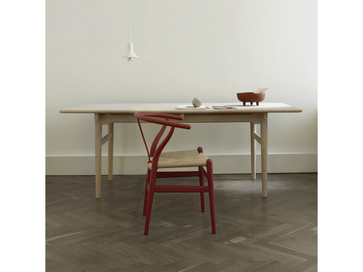 Carl Hansen CH24 Wishbone Chair - Soft Colours Lifestyle Desk setup