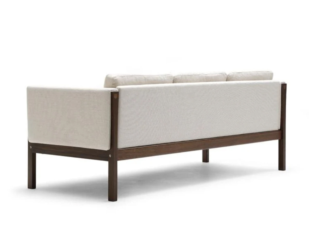 Carl Hansen CH163 Sofa | Fabric | Walnut Oil - Rear Profile