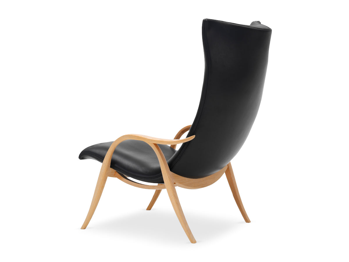 Carl Hansen FH429 Signature Chair | Oak Oil | SIF Leather | Rear Profile