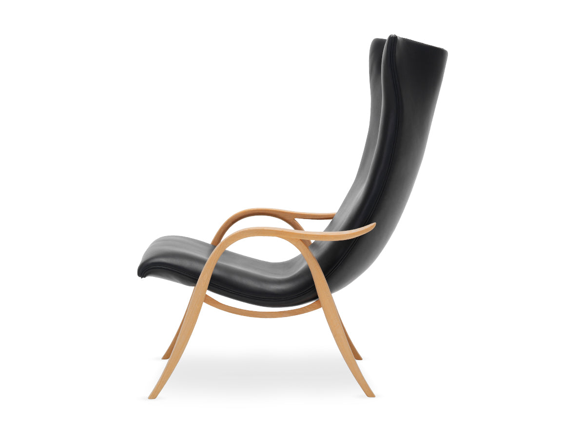 Carl Hansen FH429 Signature Chair | Oak Oil | SIF Leather | Side Profile
