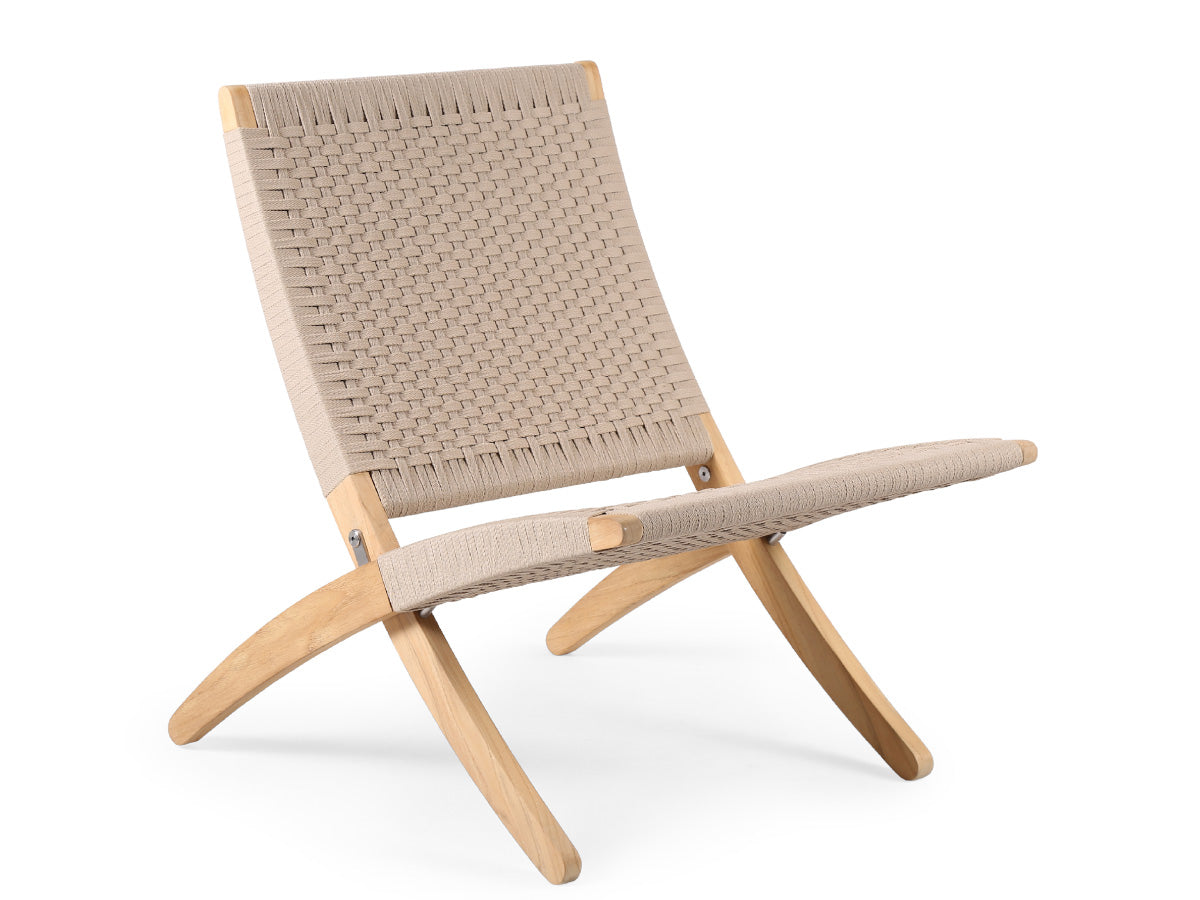 Carl Hansen MG501 Cuba Chair Outdoor | Sesame Flatrope - Side Profile