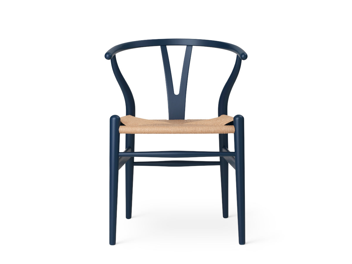 Carl Hansen CH24 Wishbone Chair - Soft Colours | Blue | Natural Papercord