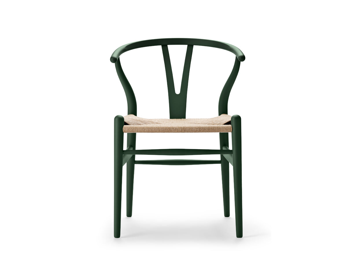 Carl Hansen CH24 Wishbone Chair - Soft Colours | Green | Natural Papercord

