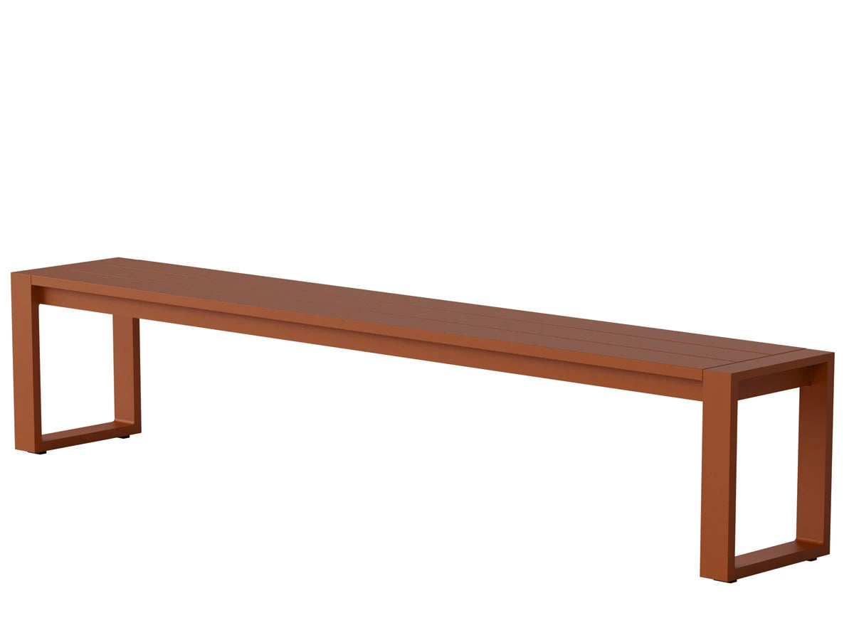Case Eos Communal Bench - Rust