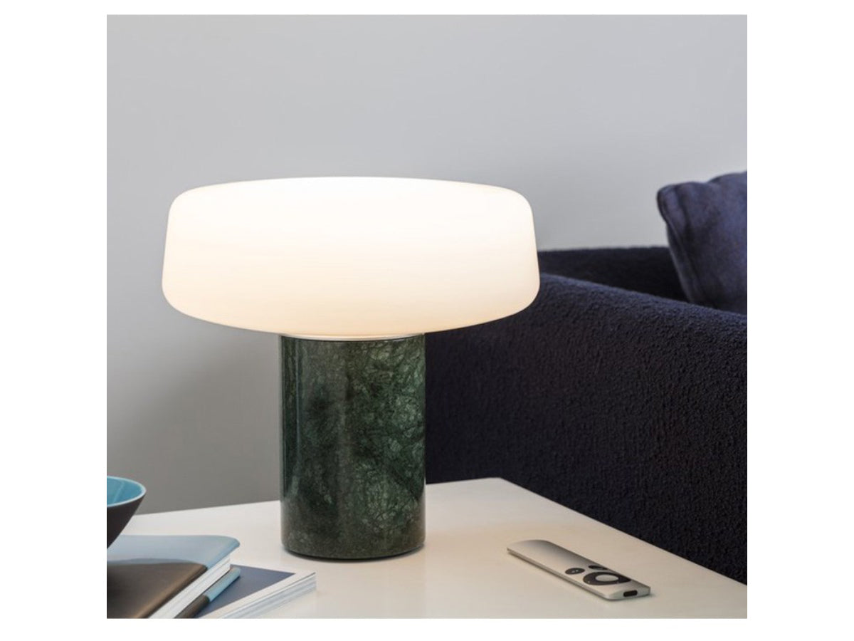 Terence Woodgate Solid Table Light Small - Serpentine Green Marble