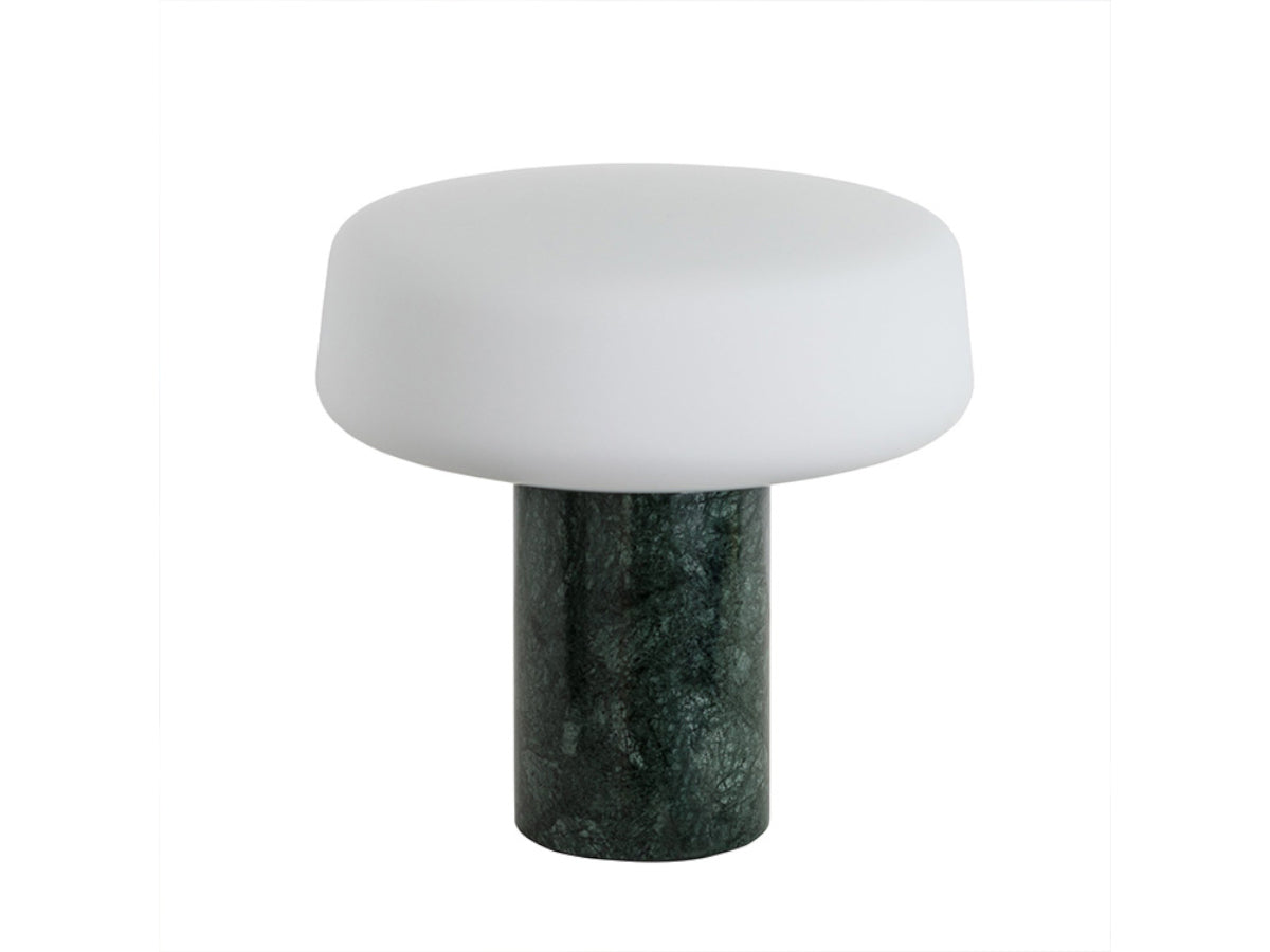 Terence Woodgate Solid Table Light Small - Serpentine Green Marble