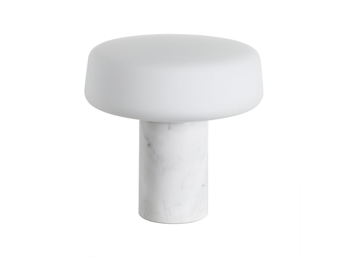 Terence Woodgate Solid Table Light Small - Carrara Marble