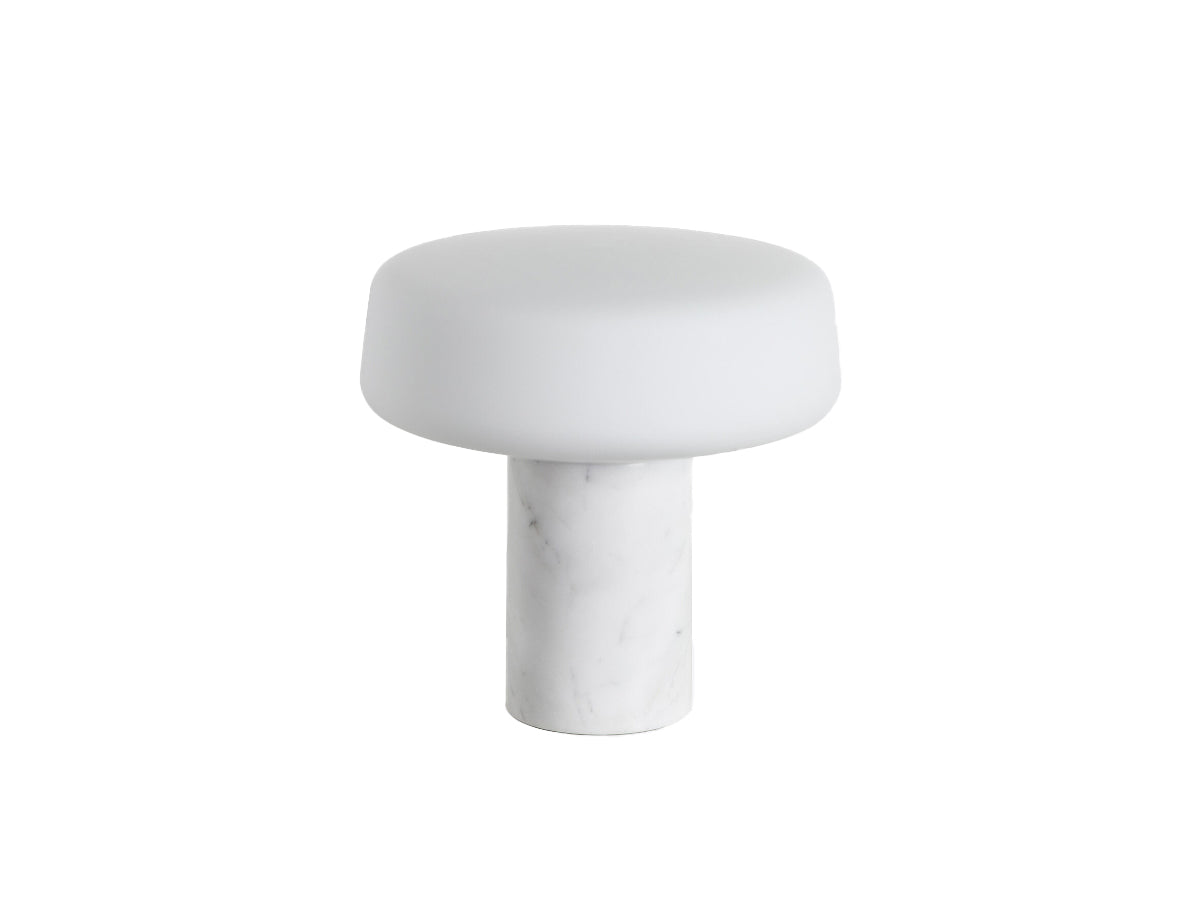 Terence Woodgate Solid Table Light - Carrara Marble