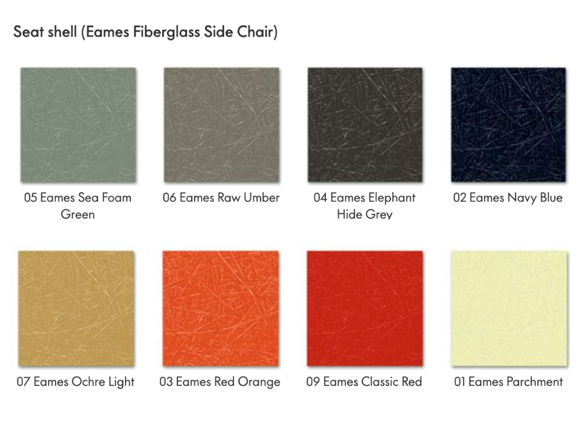 Vitra Eames Fiberglass Chair DSX Charles and Ray Eames