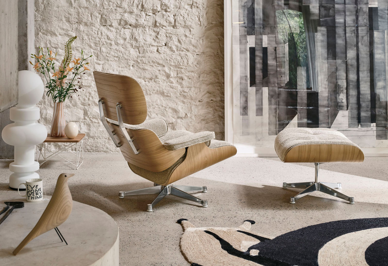 Eames  lounge chair and ottoman 