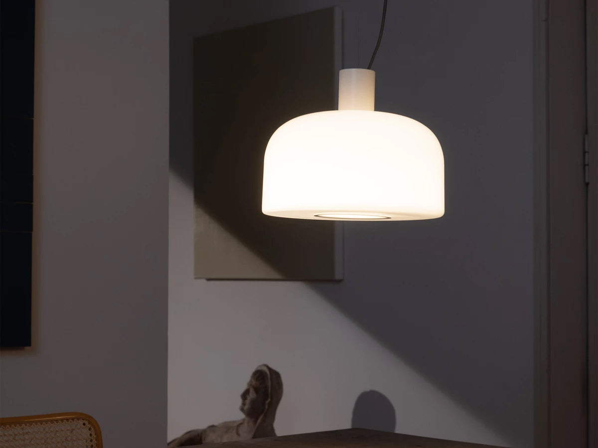 Flos Bellhop Glass Suspenson Light S2 White - Clearance