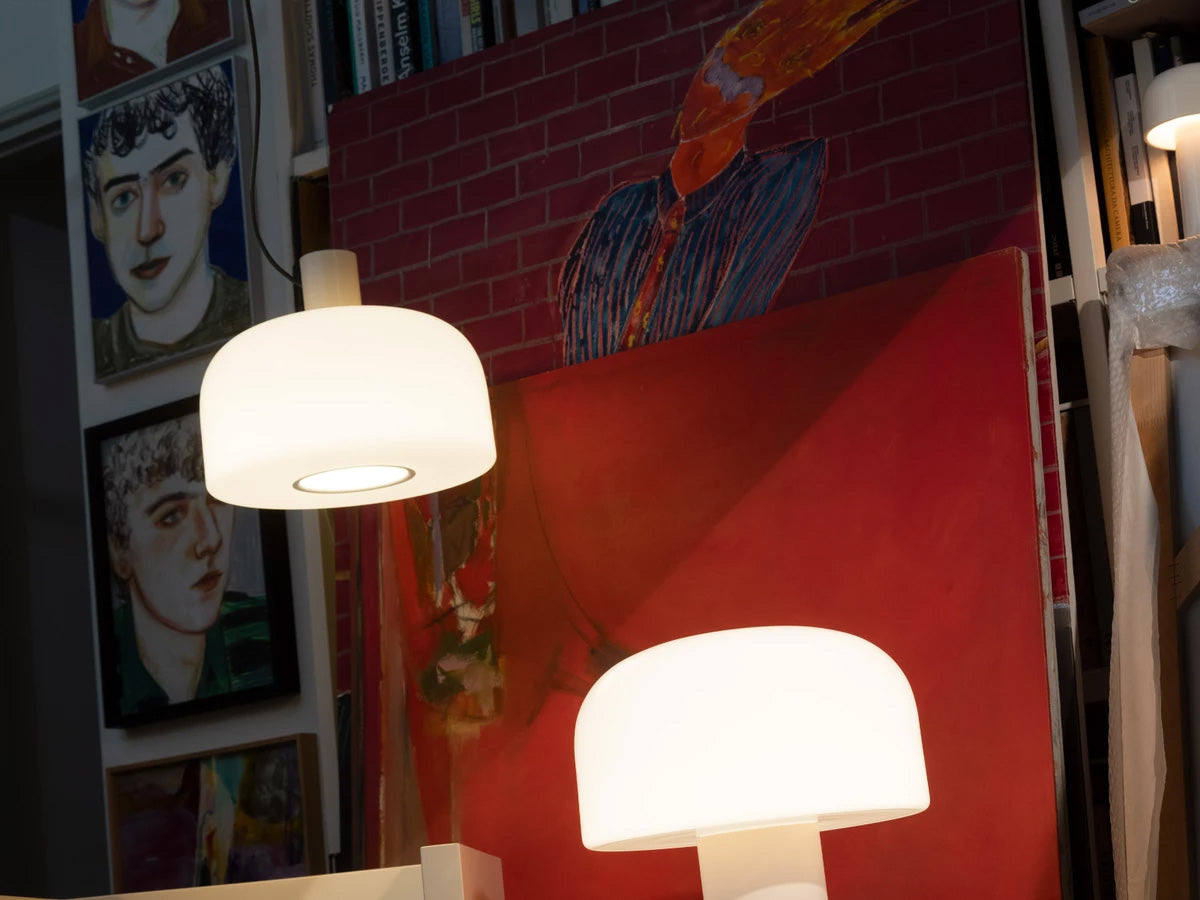 Flos Bellhop Glass Suspenson Light S2 White - Clearance
