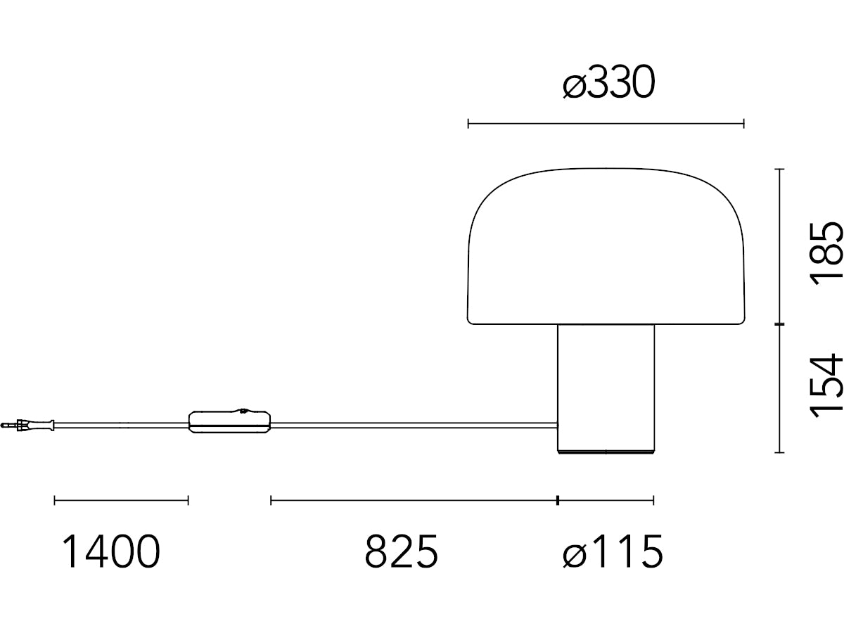 Flos Bellhop Glass T Table Light