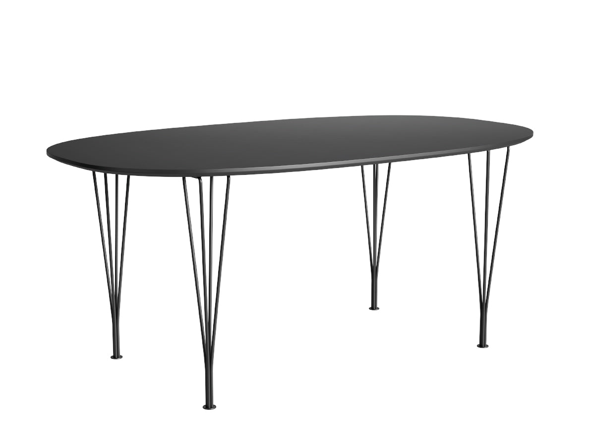 Fritz Hansen Superellipse Table - All Black