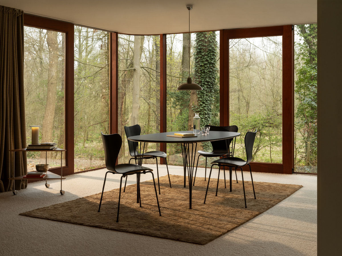 Fritz Hansen Superellipse Table - All Black