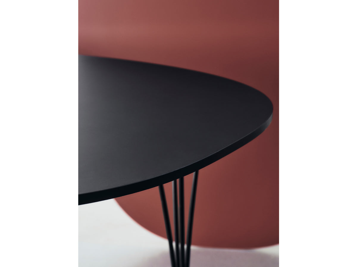 Fritz Hansen Superellipse Table - All Black