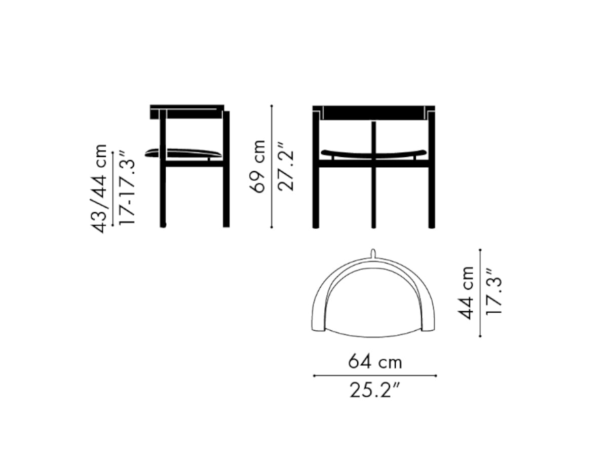 Fritz Hansen PK11 Dining Chair