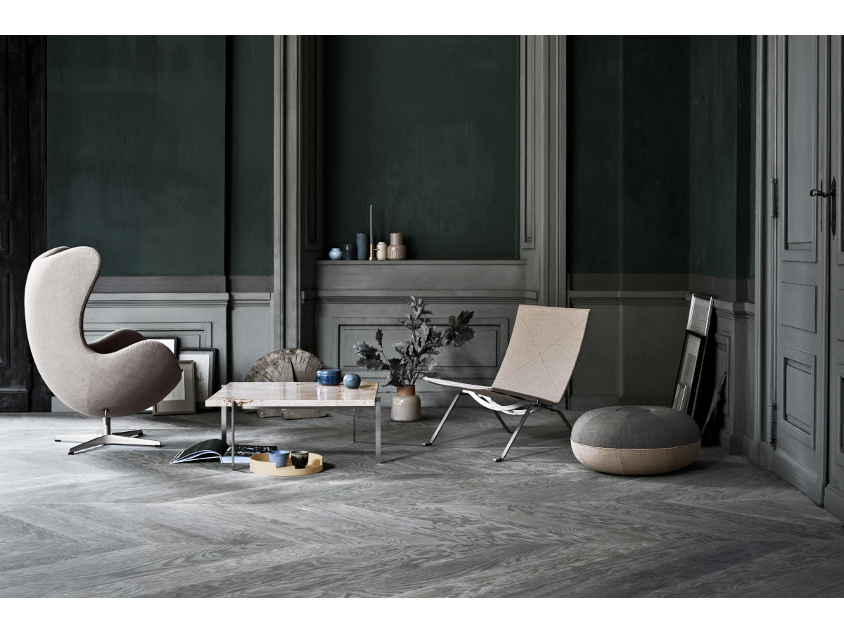 fritz hansen pk22 canvas chair with egg chair