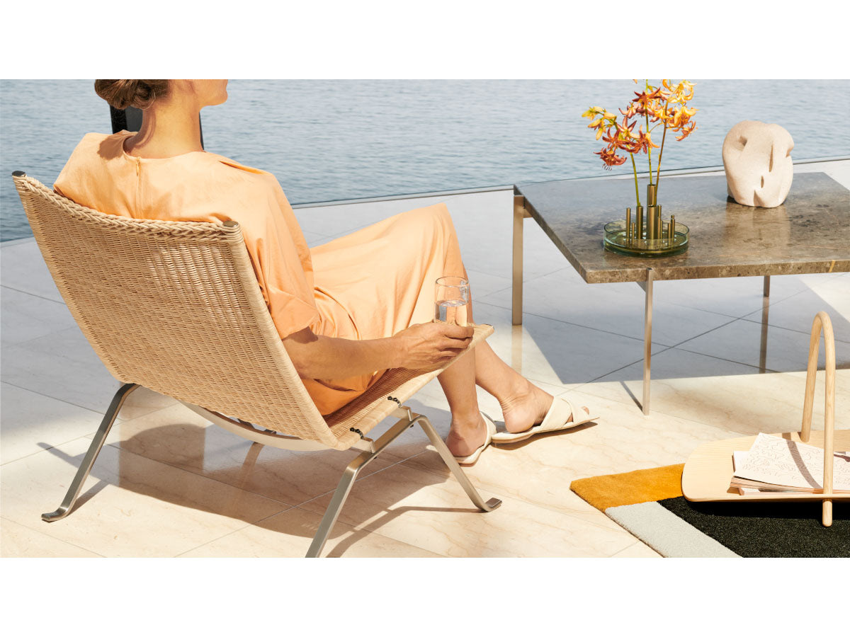 Fritz Hansen PK22 Wicker Lounge Chair | Poul Kjærholm | Cimmermann