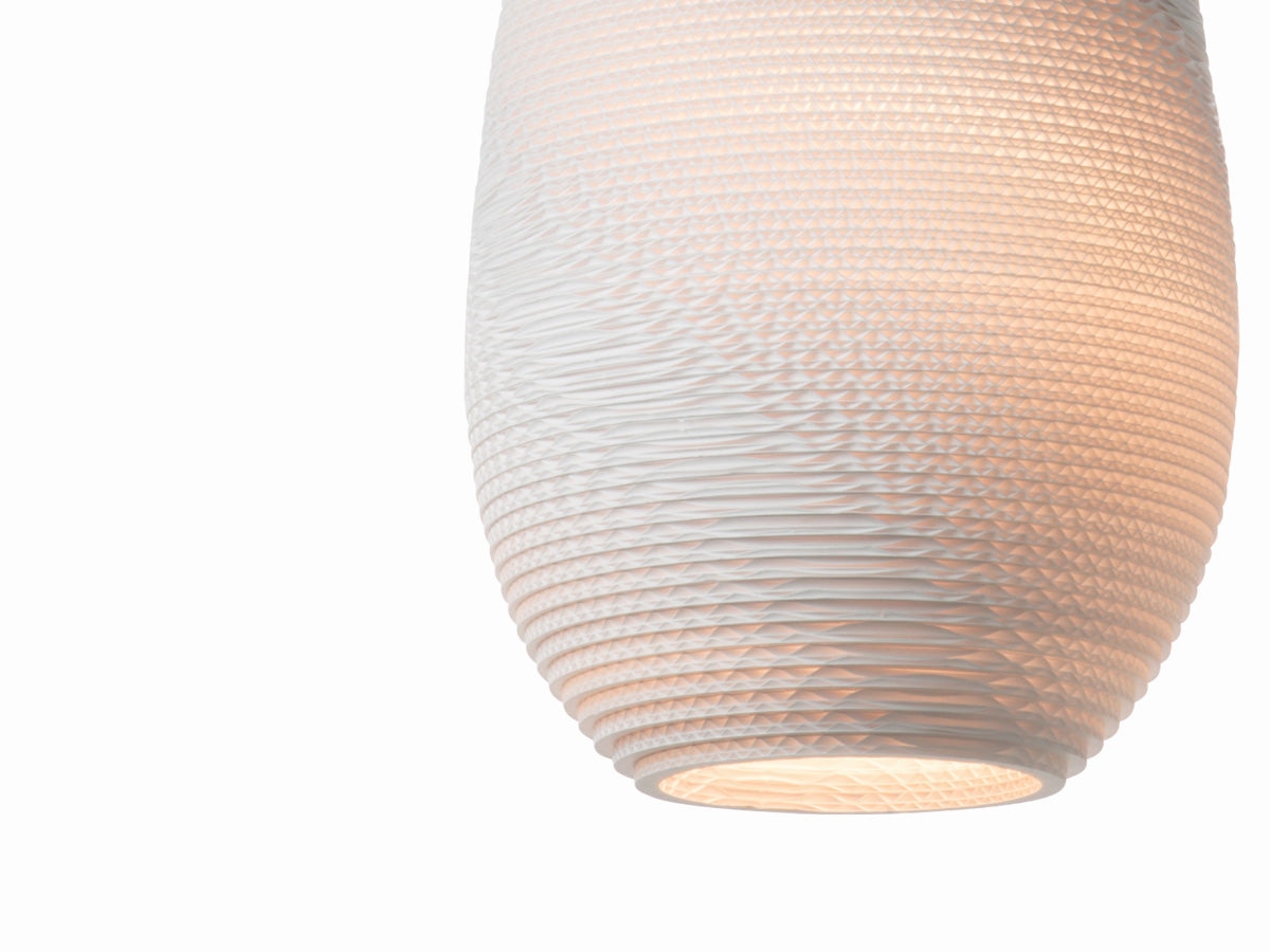 Graypants Scraplight Drop White Pendant Light