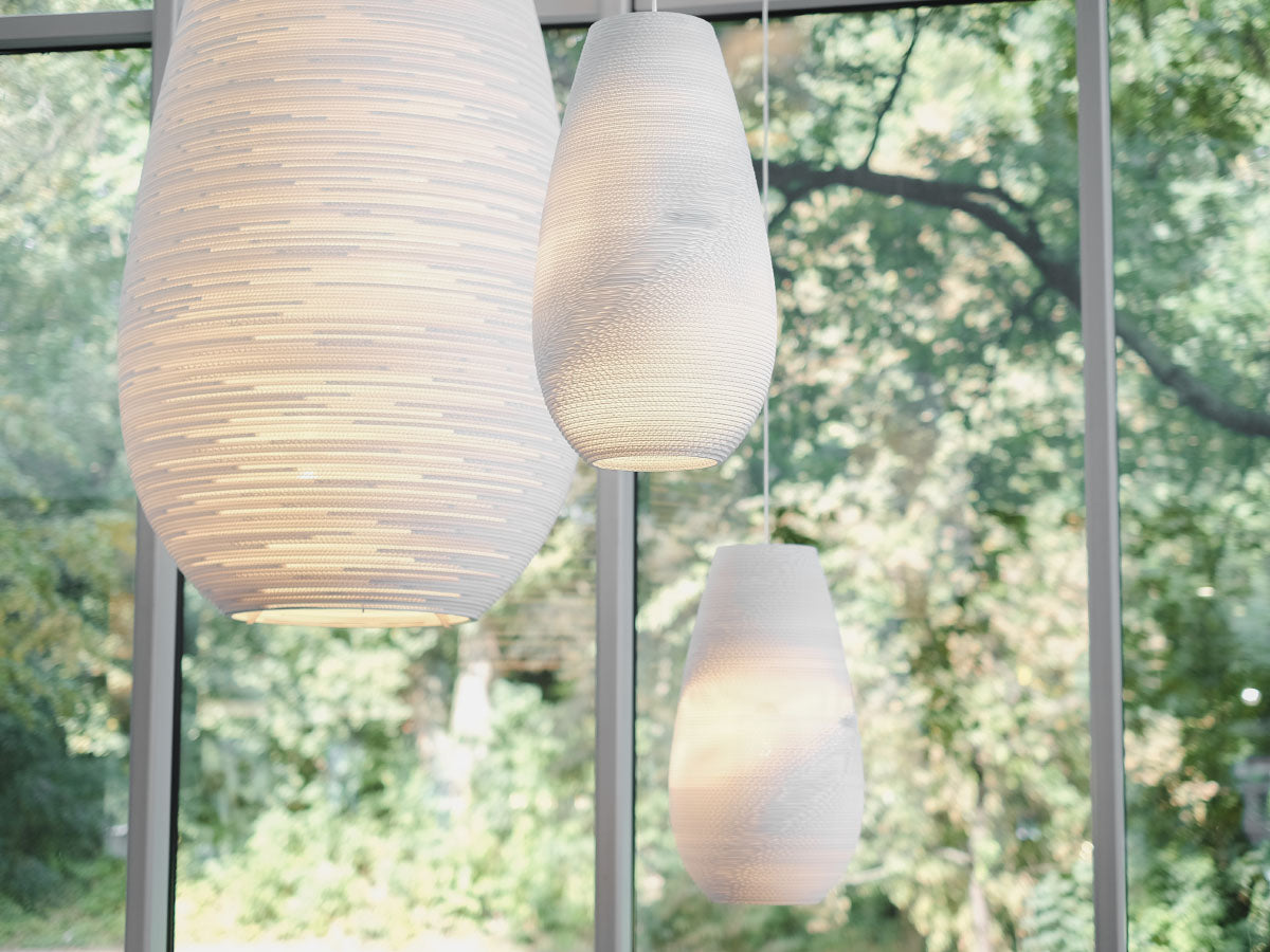Graypants Scraplight Drop White Pendant Light