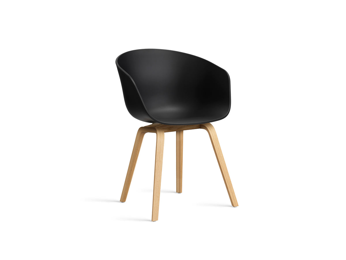 Hay About A Chair AAC 22 Black/Oak Legs - Sale