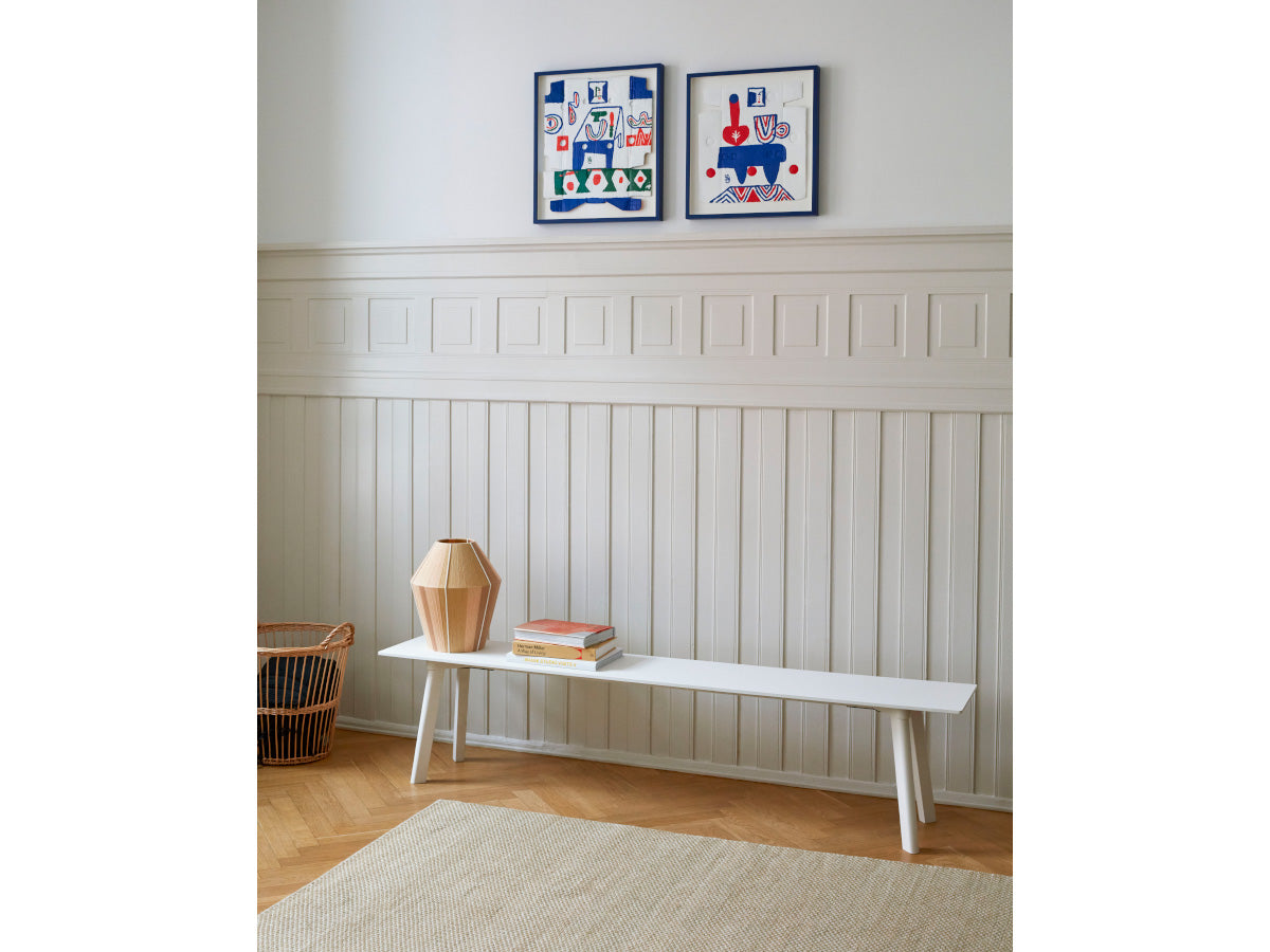 Hay Copenhague Deux CPH215 Bench | Pearl White Lifestyle
