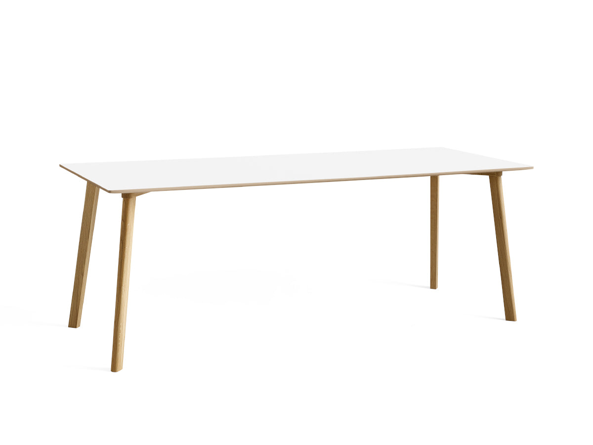 Hay Copenhague Deux CPH210 Table | Pearl White Top | 200cm | Oak Lacquer Legs