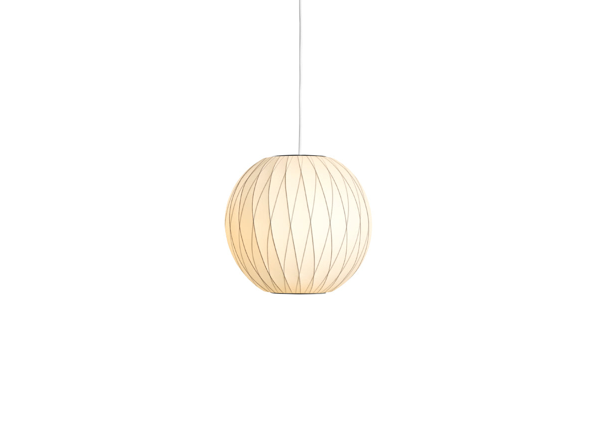 George Nelson Bubble Criss Cross Ball Light - Small Turned On