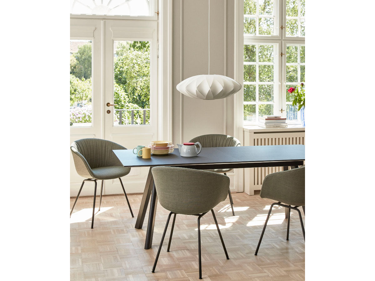 George Nelson Bubble Criss Cross Saucer Light | Medium - Turned Off - Lifestyle