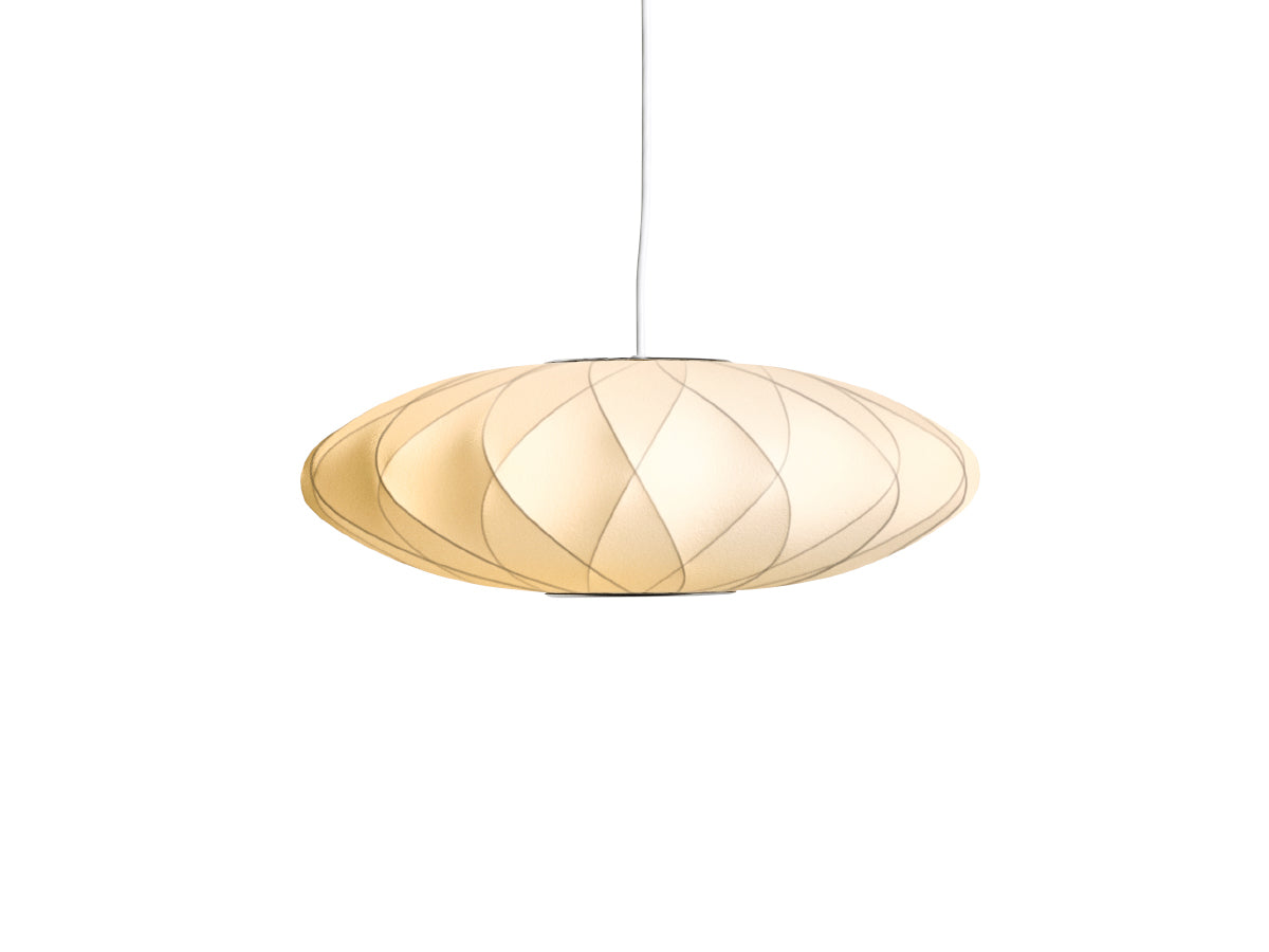 George Nelson Bubble Criss Cross Saucer Light | Small - Turned On