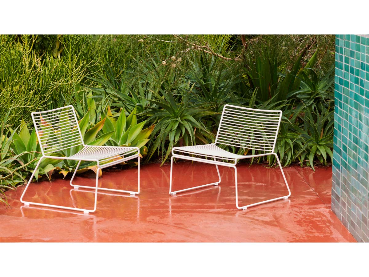 Hay Hee Lounge Chair - White in Swimming Area