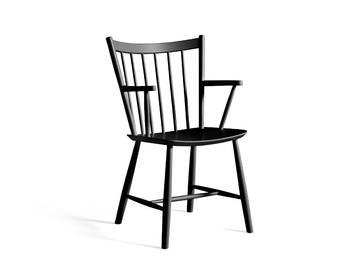 Hay J42 Chair, black lacquered Beech