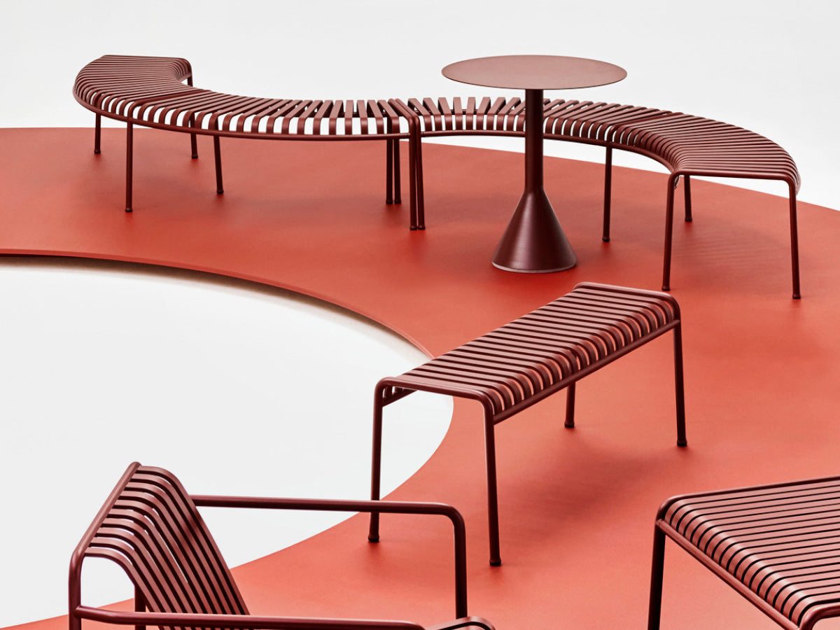 Hay Palissade Park Bench with Middle Leg