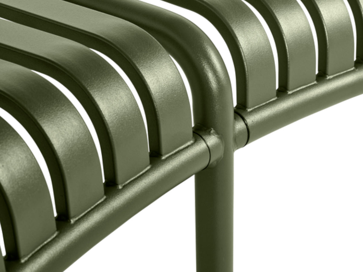 Hay Palissade Park Bench with Middle Leg