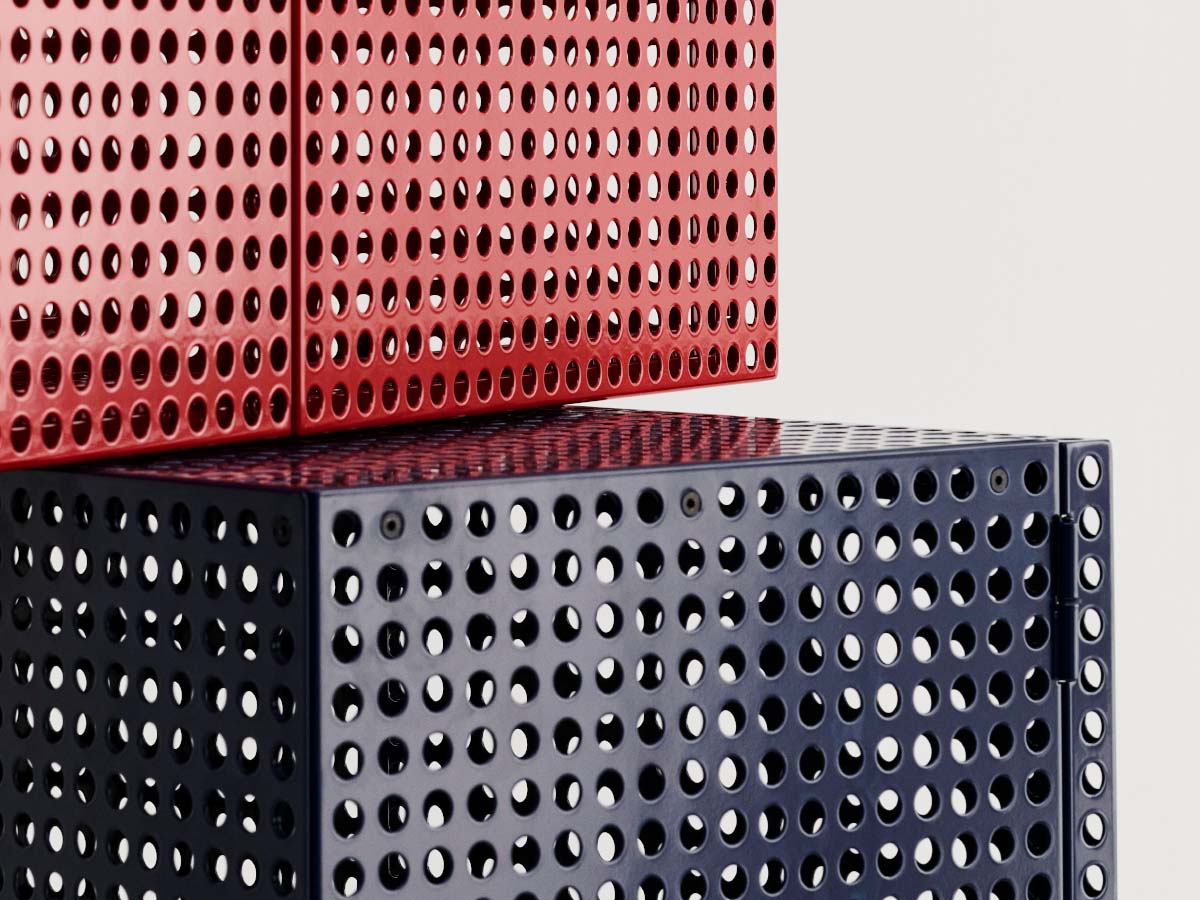 Hay Perforated Cabinet Large