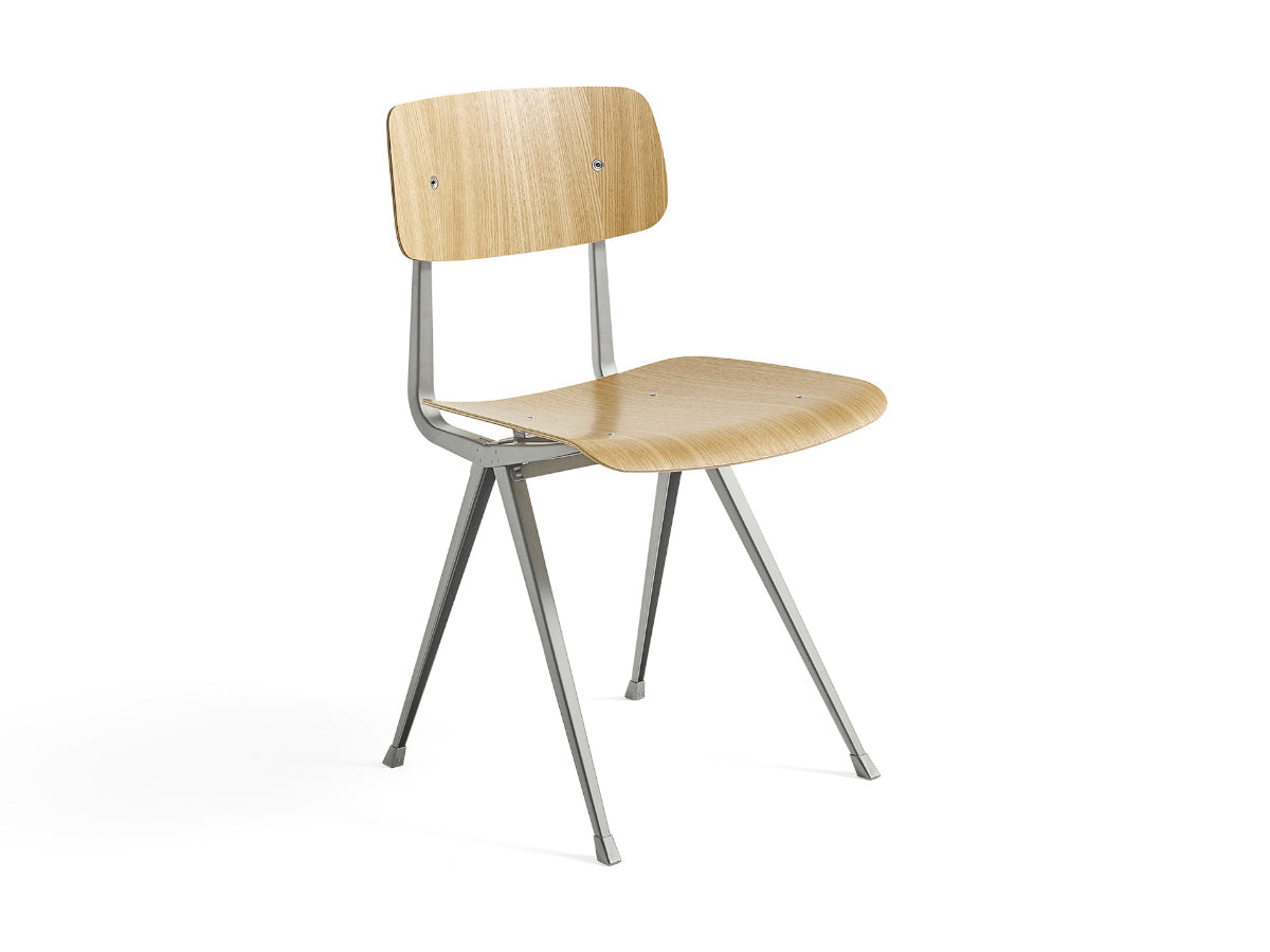 Hay Result Chair (Beige Frame) - Shell: Lacquered Oak