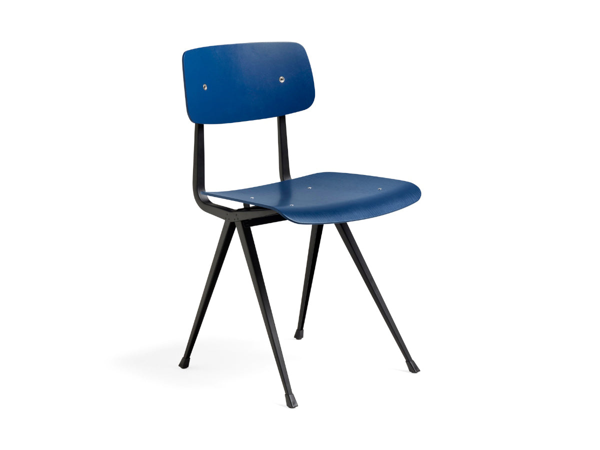 Hay Result Chair (Black Frame) - Seat: Dark Blue