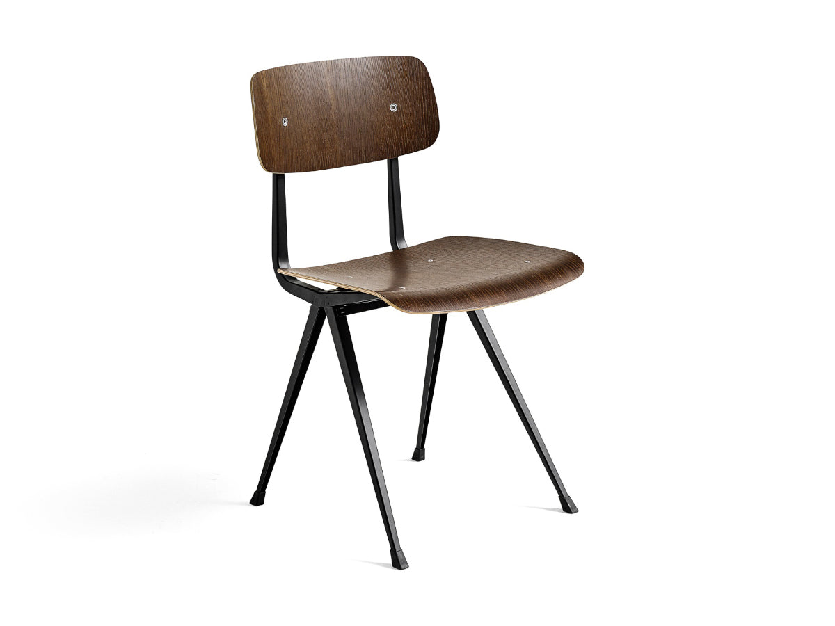 Hay Result Chair (Black Frame) - Seat: Smoked Oak